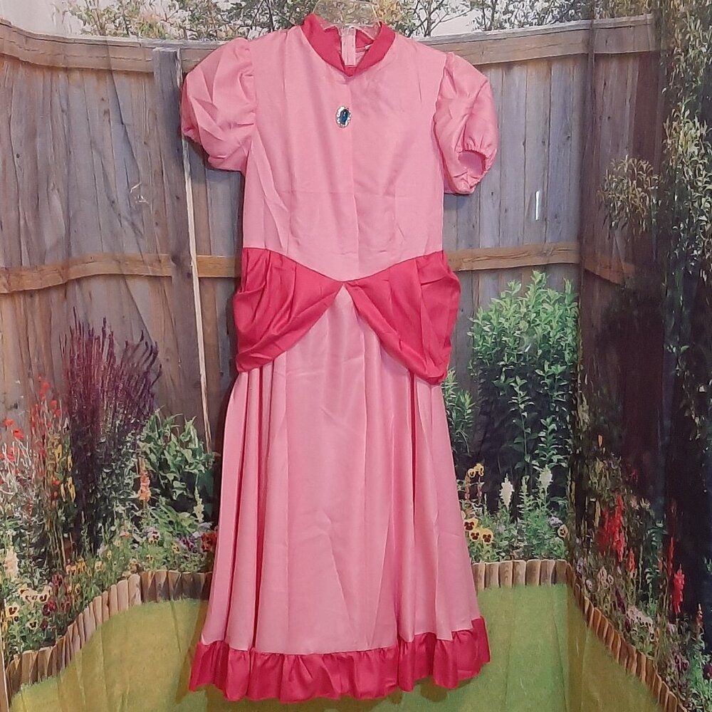 Women's Puff Sleeve pink Princess costume, Medium